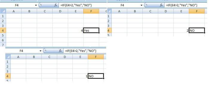 In cell f4 enter a formula