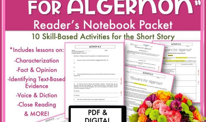 Flowers for algernon worksheets pdf