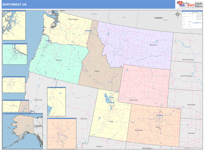 Northwest region states and capitals