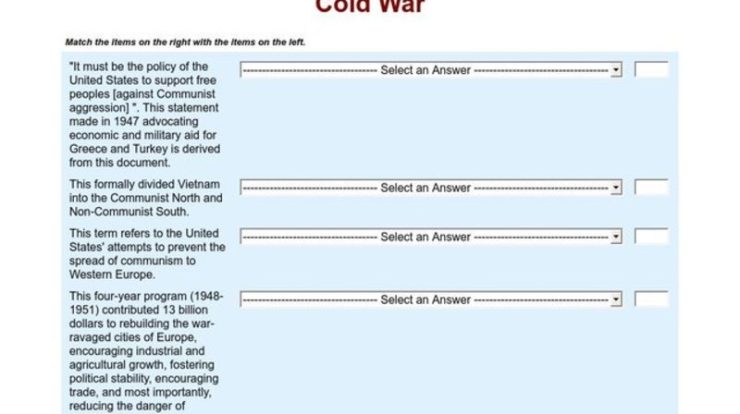 The cold war in america complete unit guide packet answers