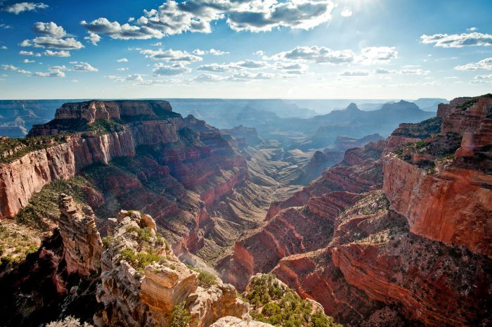 Canyon grand national rim park arizona phoenix north vegas las states united cape parks size distance natural royal photography south